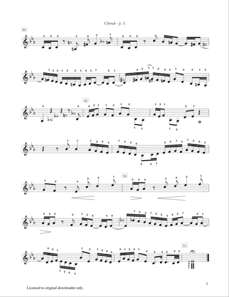 Sleepers Awake Small Ensemble scores gallery preview page 5