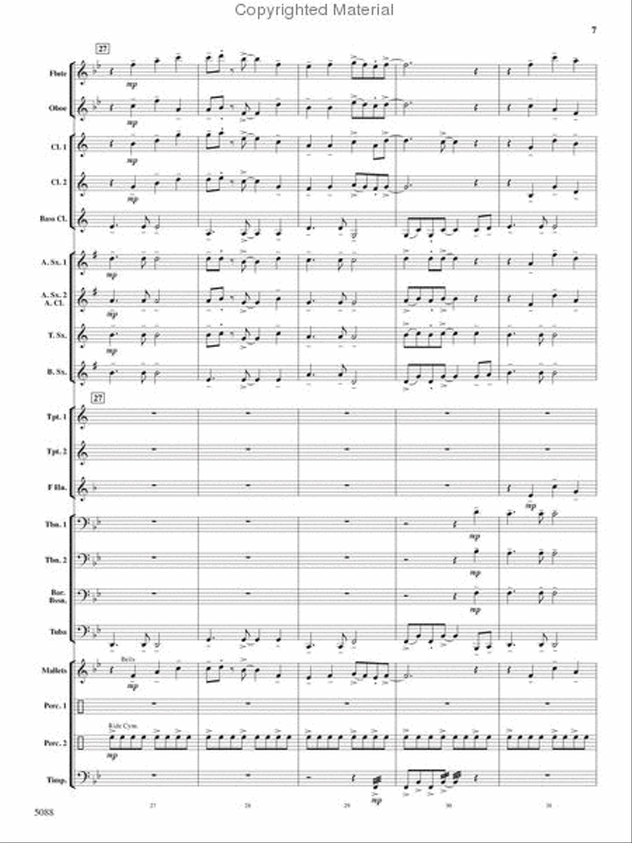 Stone Mountain Fantasy Stone Mountain Fantasy Concert Band scores gallery preview page 7