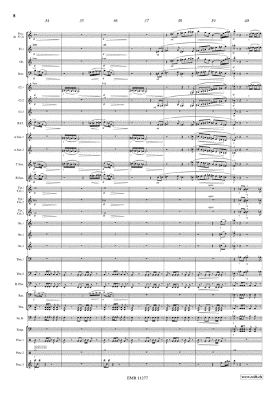 Genghis Khan Genghis Khan Concert Band scores gallery preview page 9