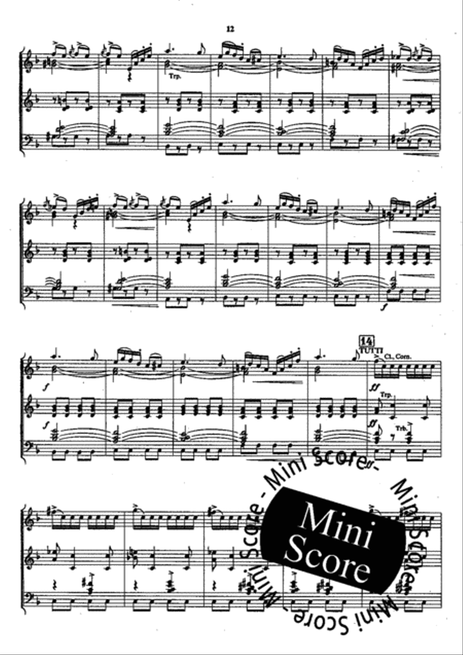 Pique Dame Concert Band scores gallery preview page 16