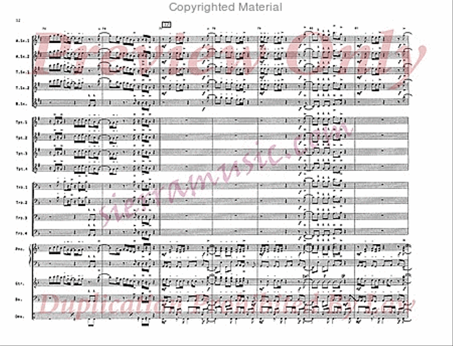 Rooster Parade Big Band scores gallery preview page 13