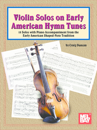 Book cover for Violin Solos on Early American Hymn Tunes