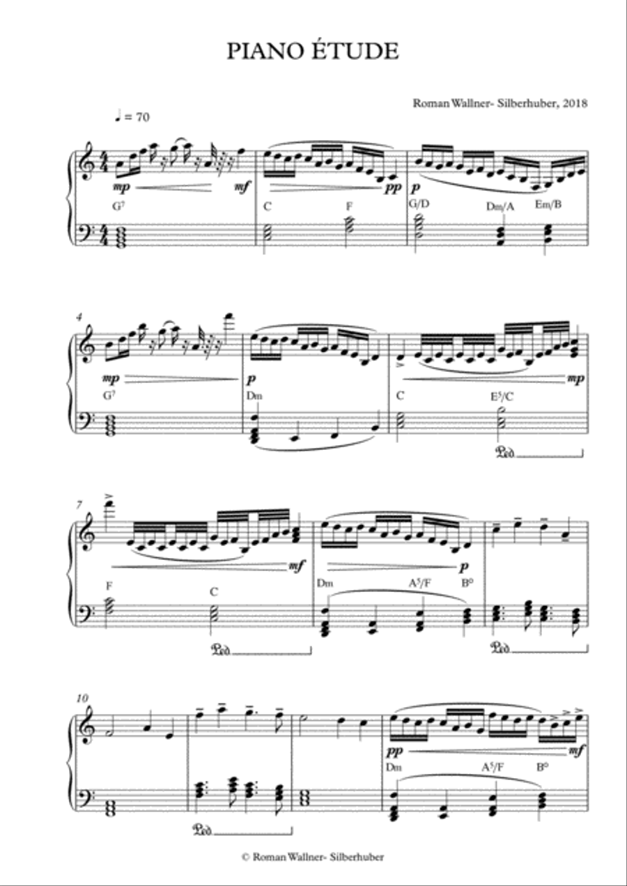 Piano Etude Piano Method scores gallery preview page 1