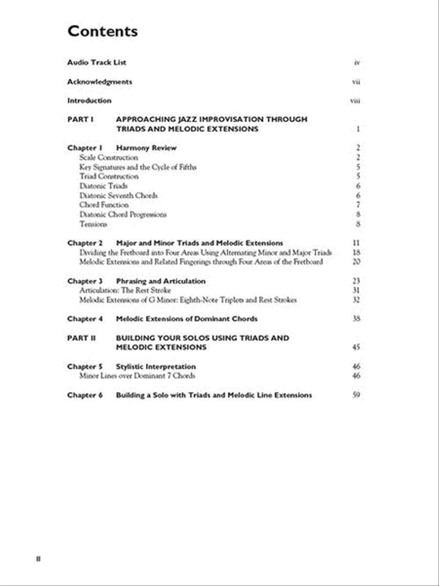Jazz Improvisation for Guitar Electric Guitar scores gallery preview page 2