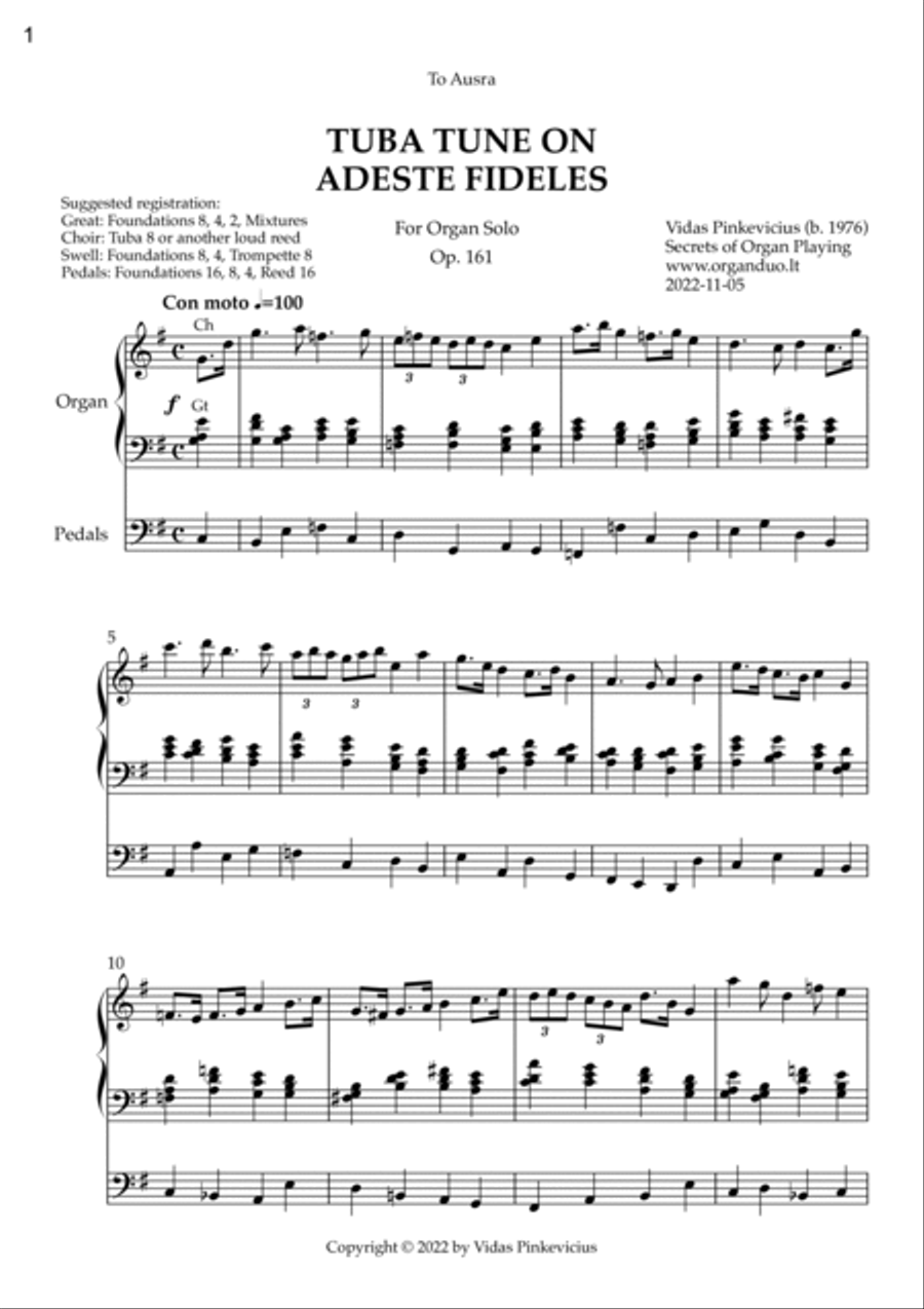 Advent and Christmas Organ Works, Vol. 1 by Vidas Pinkevicius
