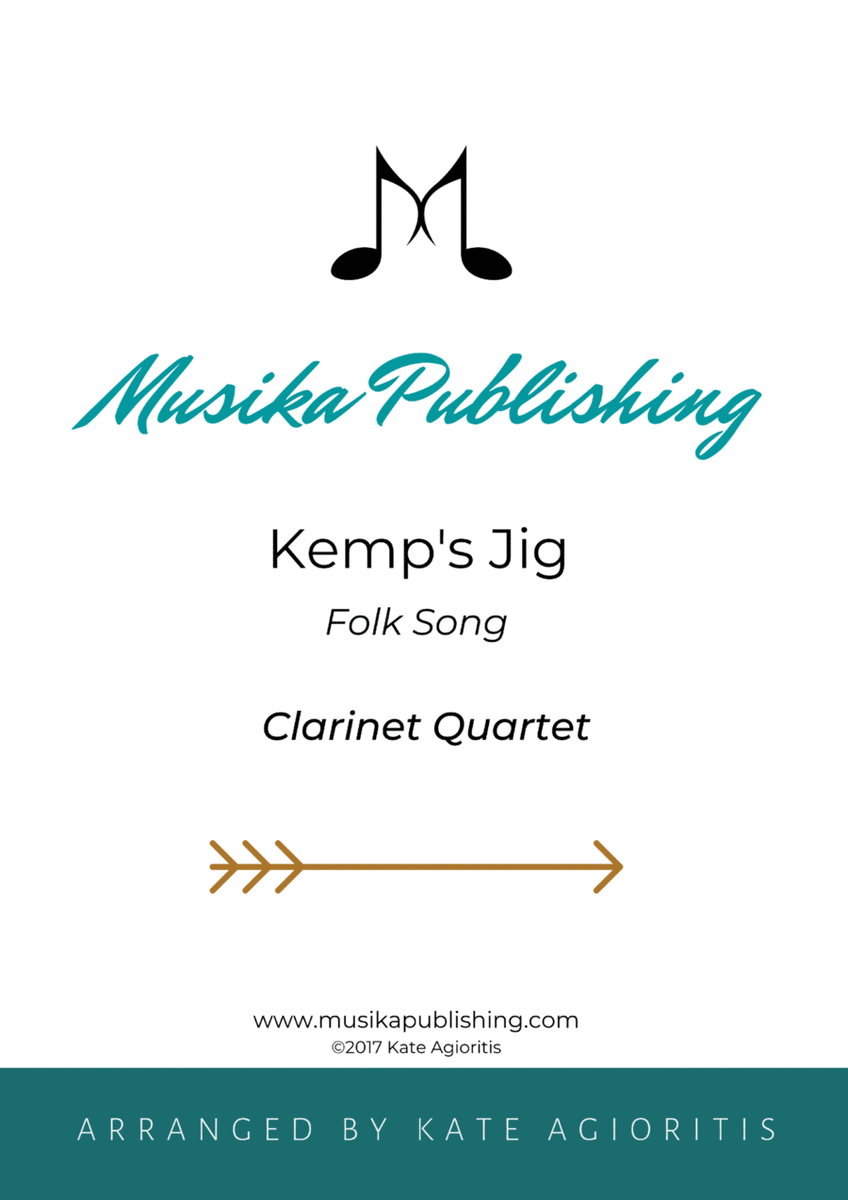 Kemp's Jig - Clarinet Quartet image number null