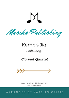 Book cover for Kemp's Jig - Clarinet Quartet