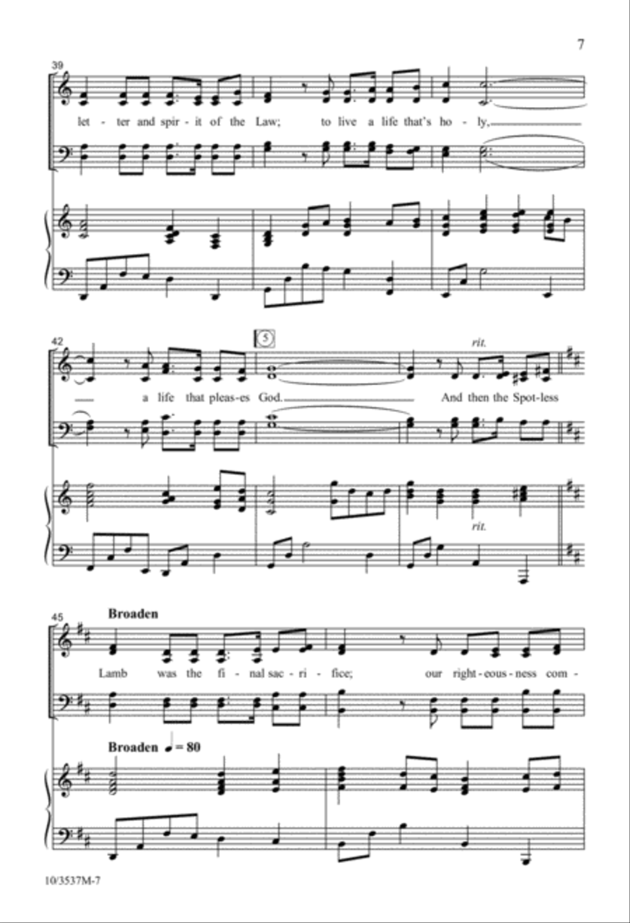 It's All About the Cross 4-Part scores gallery preview page 7