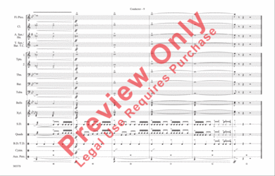 Finale (Don't Feed the Plants) Marching Band scores gallery preview page 10