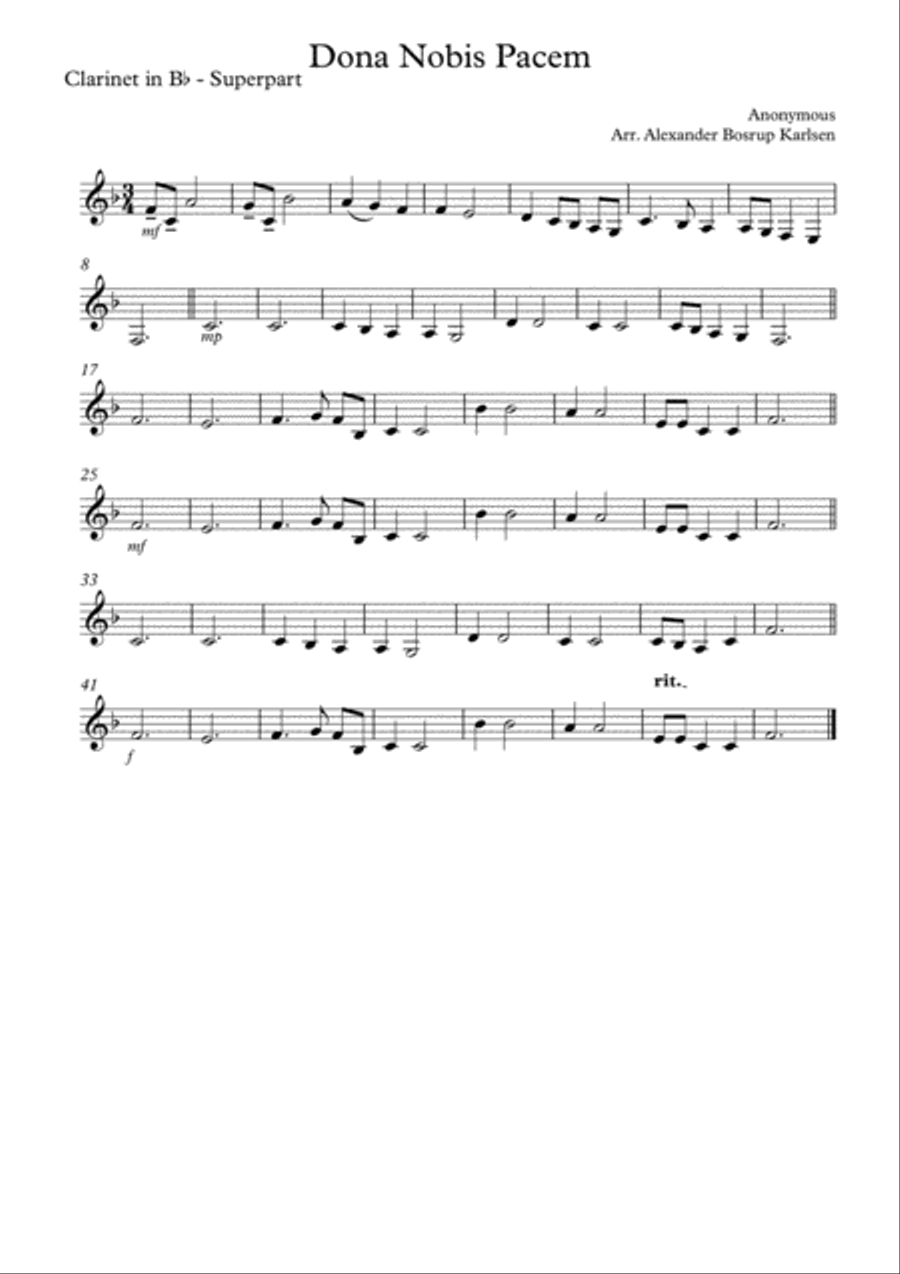 Dona Nobis Pacem Concert Band scores gallery preview page 6