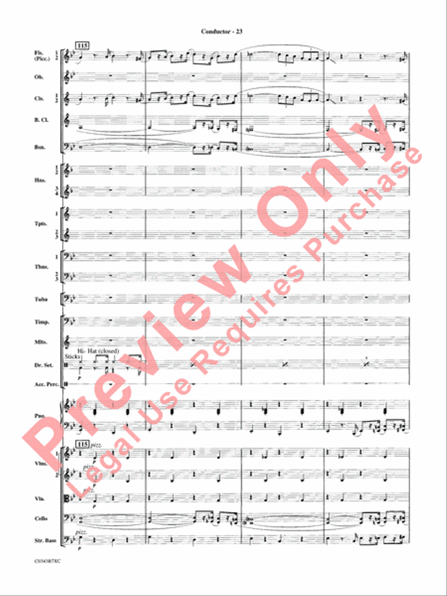 A Tribute to Henry Mancini Full Orchestra scores gallery preview page 26