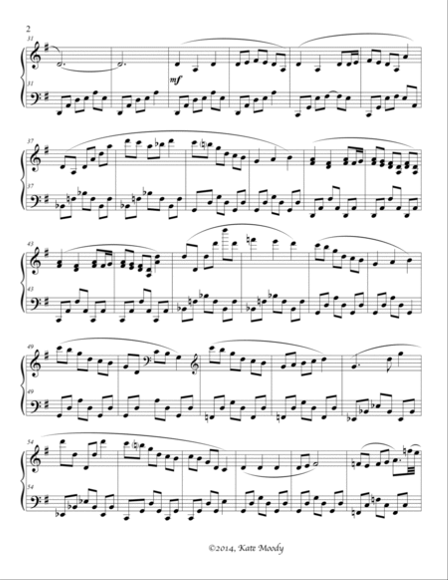 Row, Row, Row Your Boat Piano Solo scores gallery preview page 2