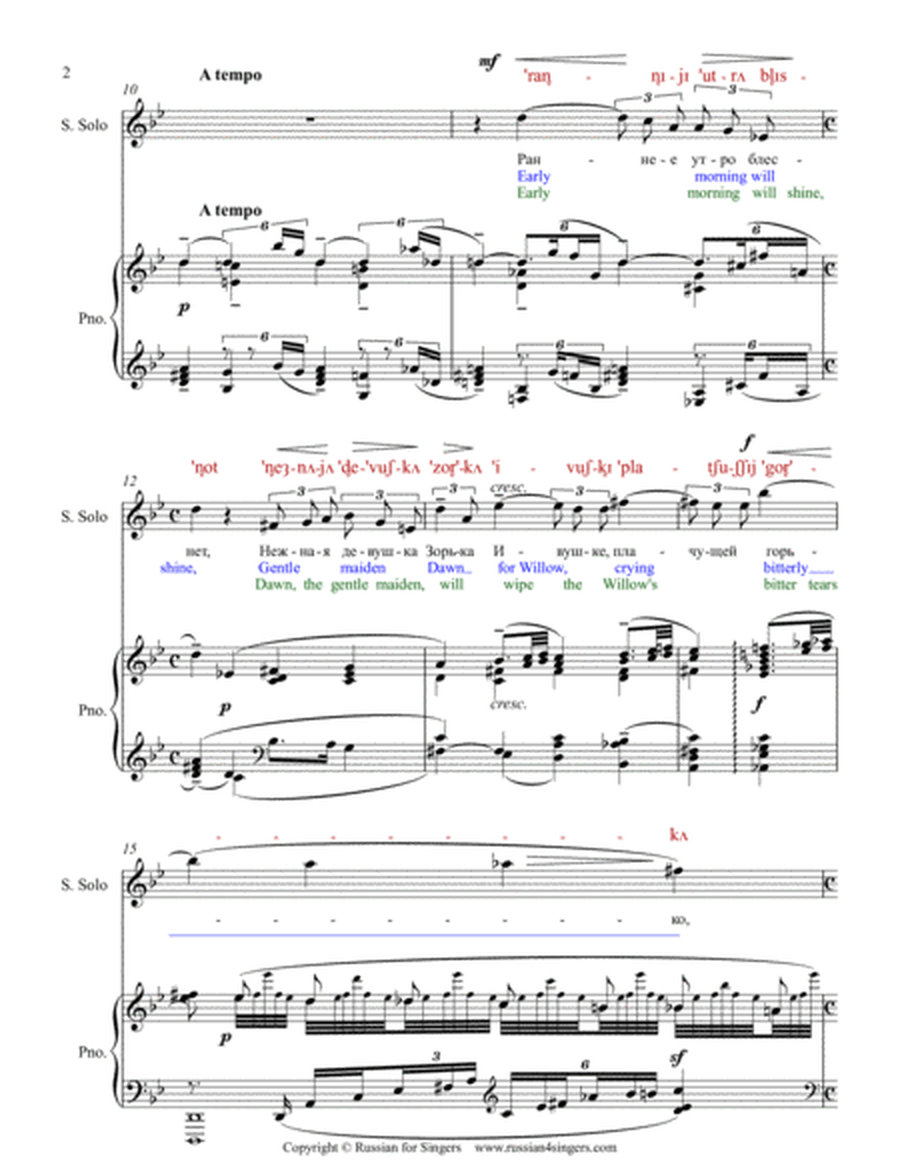 "In My Garden At Night" Op.38 N1 Original key. DICTION SCORE with IPA and translation