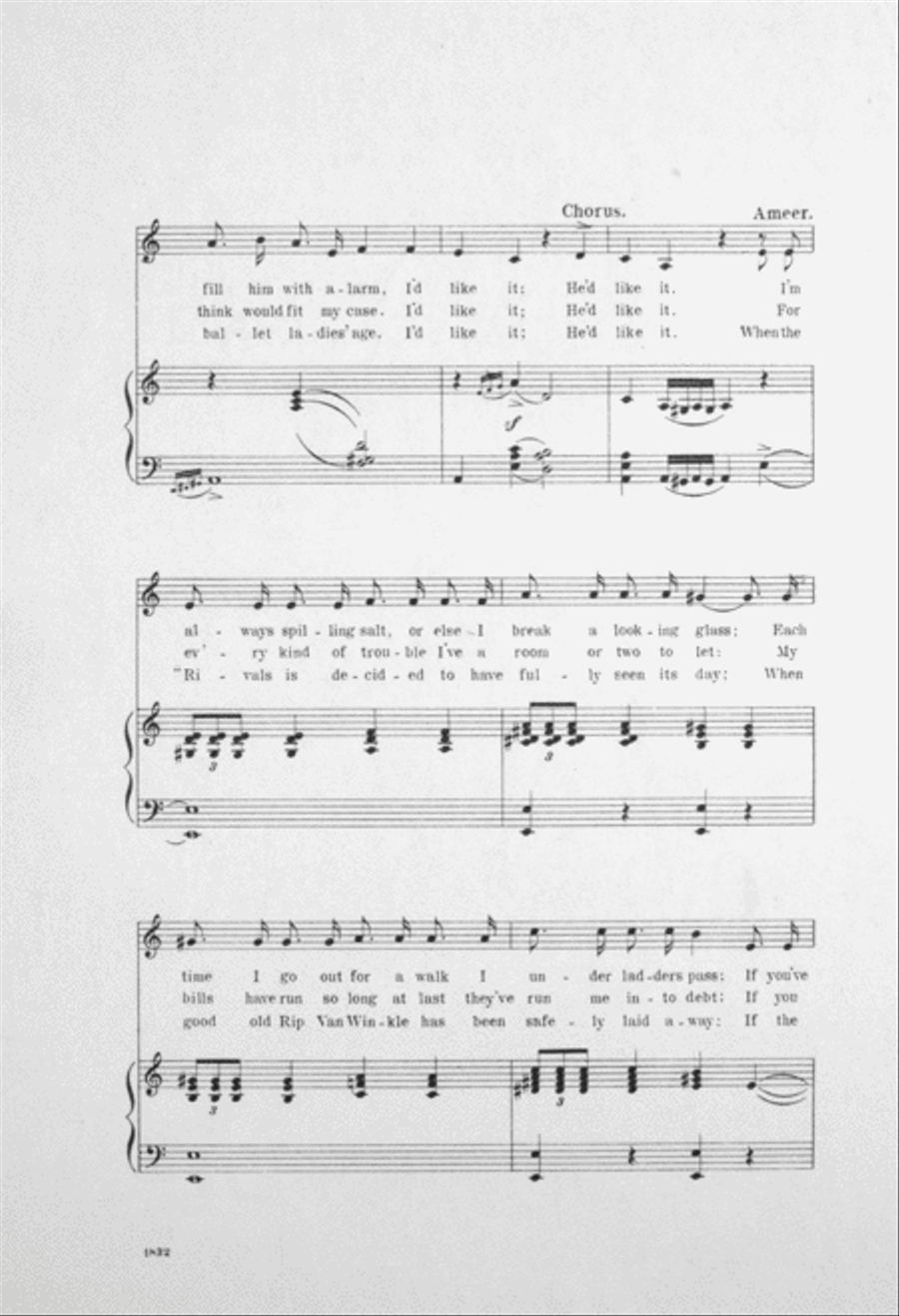 Entrance and Song. I'd Like It. (Ameer and Chorus) Choir scores gallery preview page 3