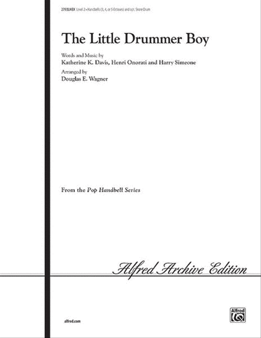 The Little Drummer Boy The Little Drummer Boy Handbell Choir scores gallery preview page 1