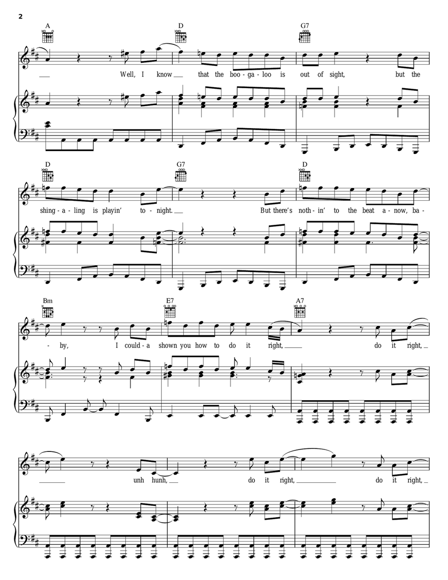 Shake A Tail Feather Acoustic Guitar scores gallery preview page 2