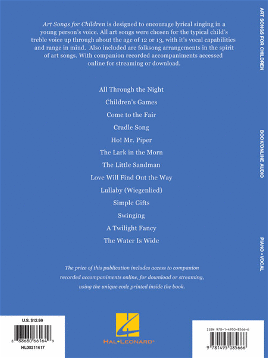 Art Songs for Children Voice Solo scores gallery preview page 4
