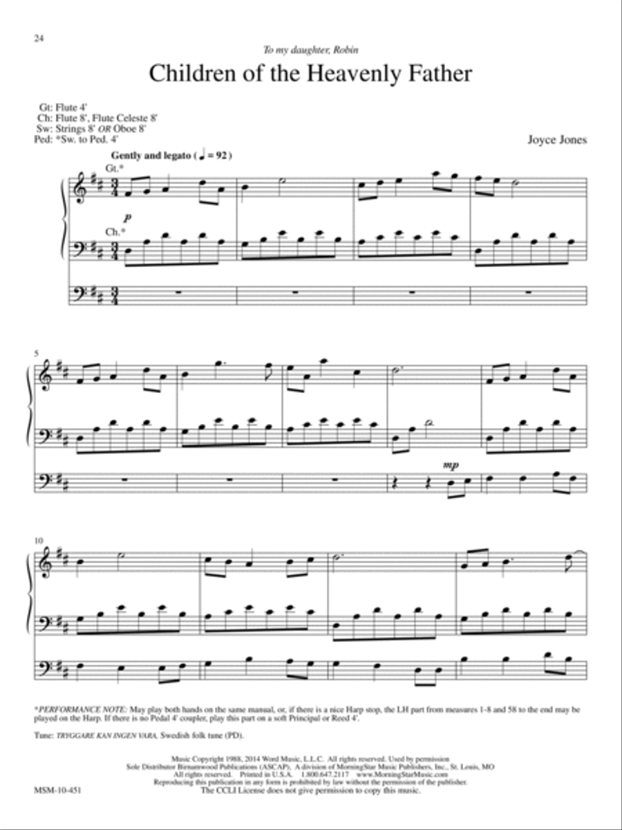 The Promised Land: Five Hymn Arrangements for Organ Organ Solo scores gallery preview page 9