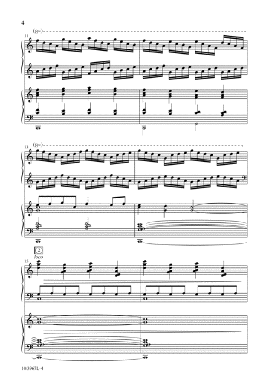 Raise Your Joys and Triumphs High 3-Part scores gallery preview page 5
