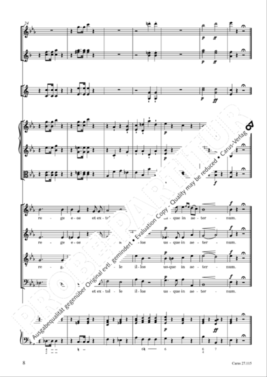 Exaudi, Domine 4-Part scores gallery preview page 9
