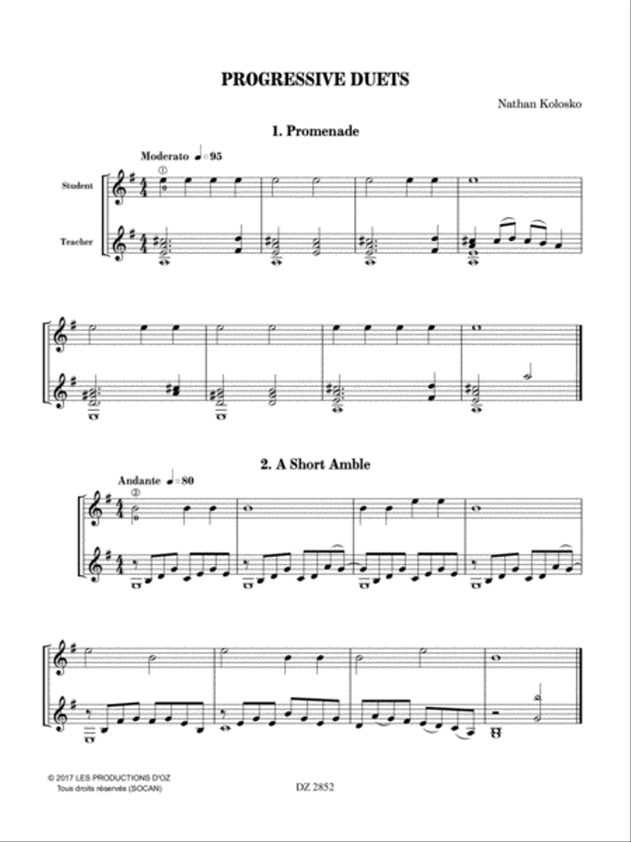 Progressive Duets Progressive Duets Classical Guitar scores gallery preview page 3