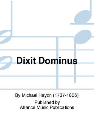Book cover for Dixit DominusInstrumental parts