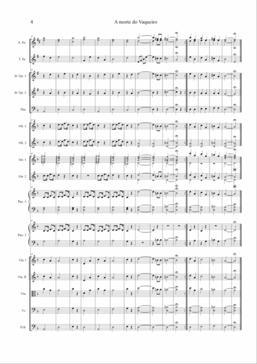 A Morte Do Vaqueiro A Morte Do Vaqueiro Chamber Orchestra scores gallery preview page 4