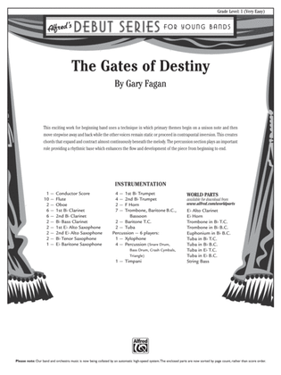 The Gates of Destiny: Score