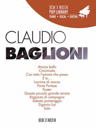 Book cover for Claudio Baglioni