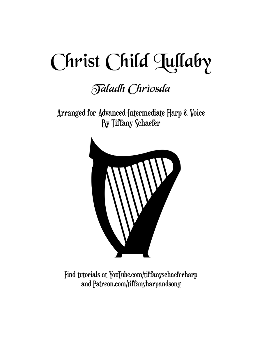 Christ Child Lullaby - Harp & Voice Celtic Harp scores gallery preview page 1