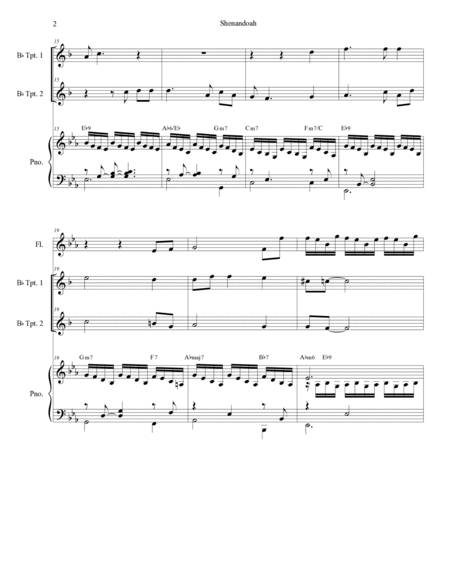 Shenandoah (Duet for Bb-Trumpet) image number null