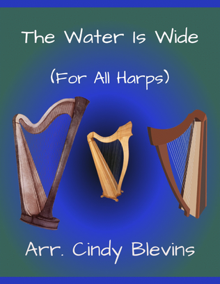 Book cover for The Water Is Wide, for Lap Harp Solo
