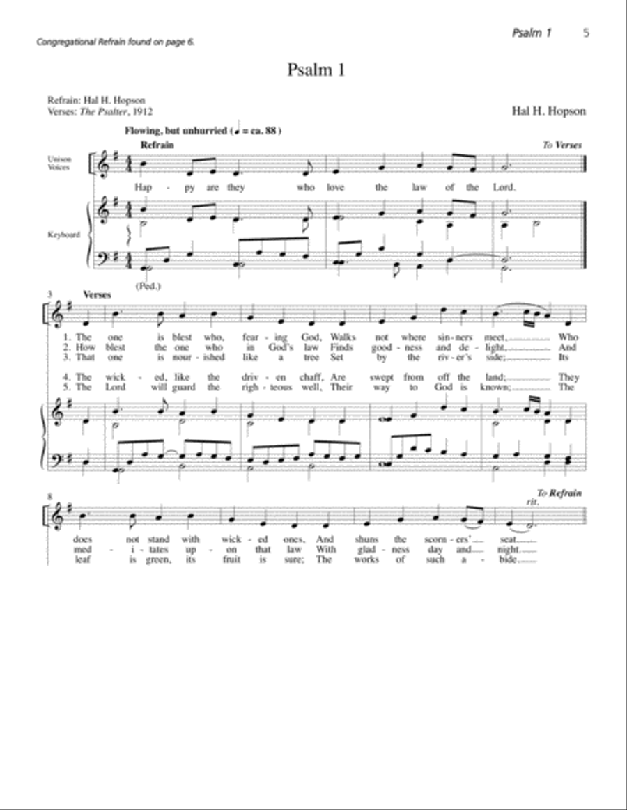 The People's Psalter The People's Psalter 4-Part scores gallery preview page 4