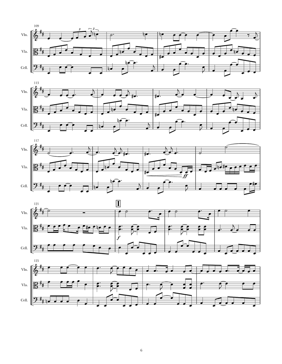 Sweet Child O' Mine Sweet Child O' Mine String Trio scores gallery preview page 6