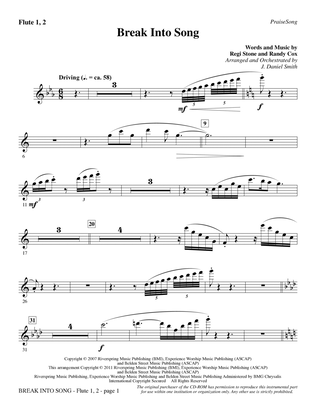 Break Into Song - Flute 1 & 2