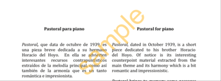Pastoral Piano Solo scores gallery preview page 2