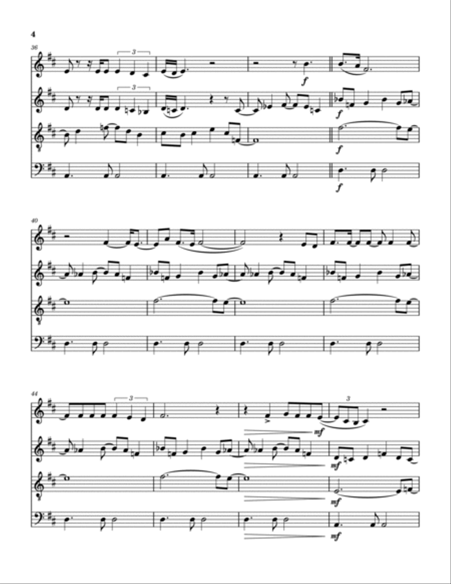 We Two Saxophone Quartet scores gallery preview page 5