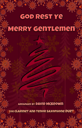 Book cover for God Rest Ye Merry Gentlemen, Jazz Style, for Clarinet and Tenor Saxophone Duet