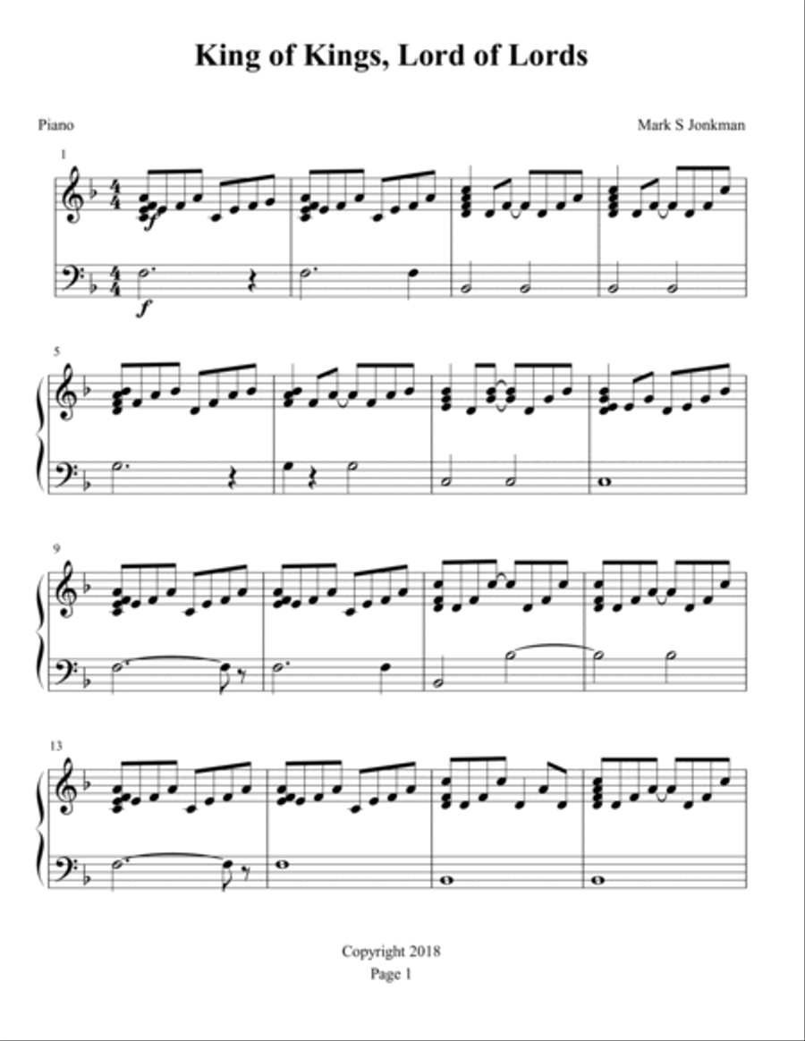 King of Kings, Lord of Lords Flute Solo scores gallery preview page 2
