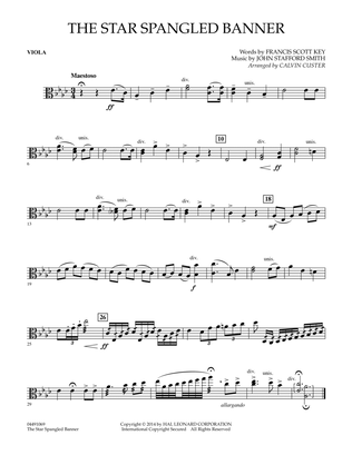 The Star Spangled Banner - Viola
