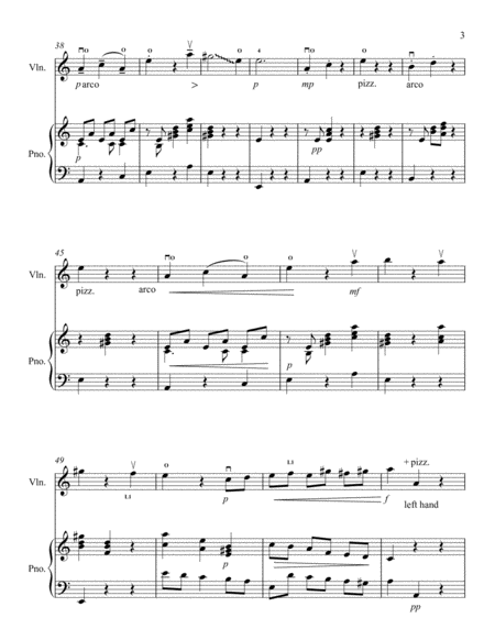 Variations on the folk tune "Linden Lea" for solo violin and piano image number null