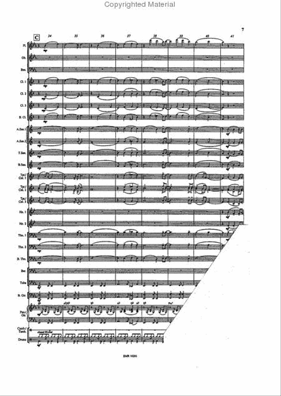Bridge Over Troubled Water Concert Band scores gallery preview page 7