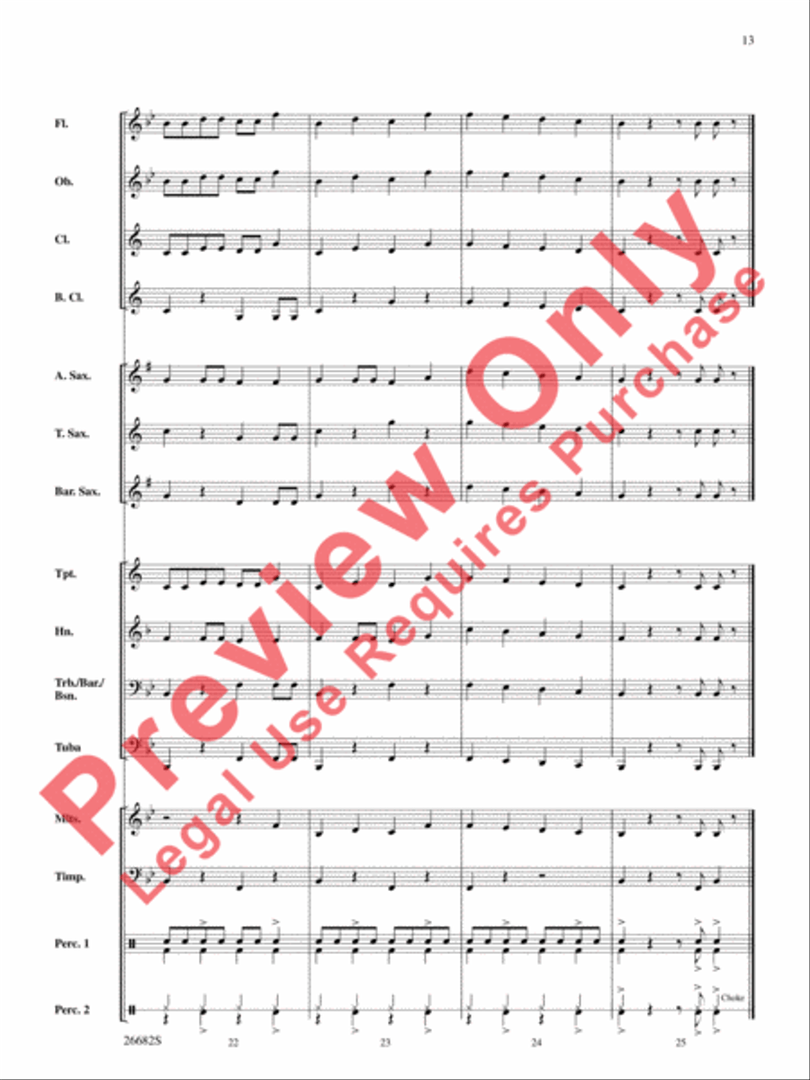 Belwin Very Beginning Band Kit #3 Concert Band scores gallery preview page 14