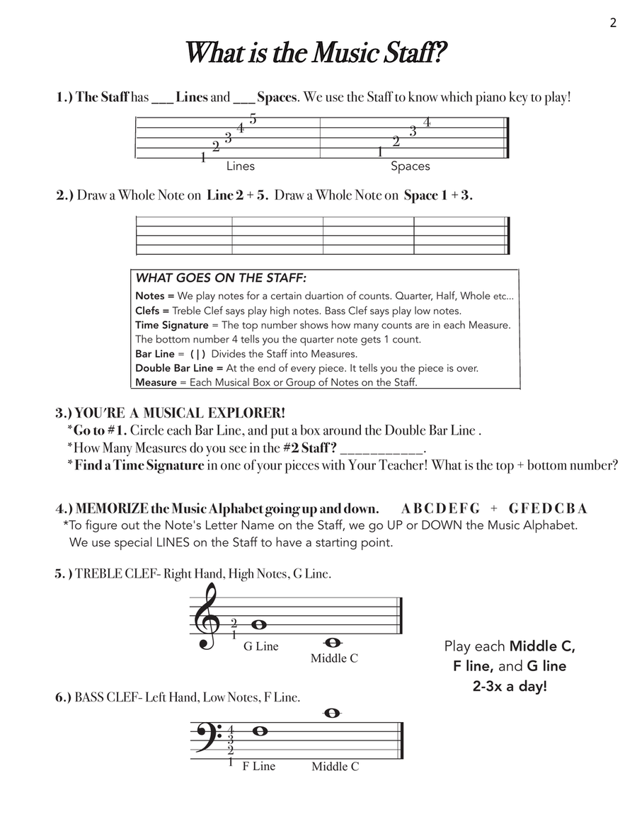 Beginner Methods, Book 1 Piano Method scores gallery preview page 5
