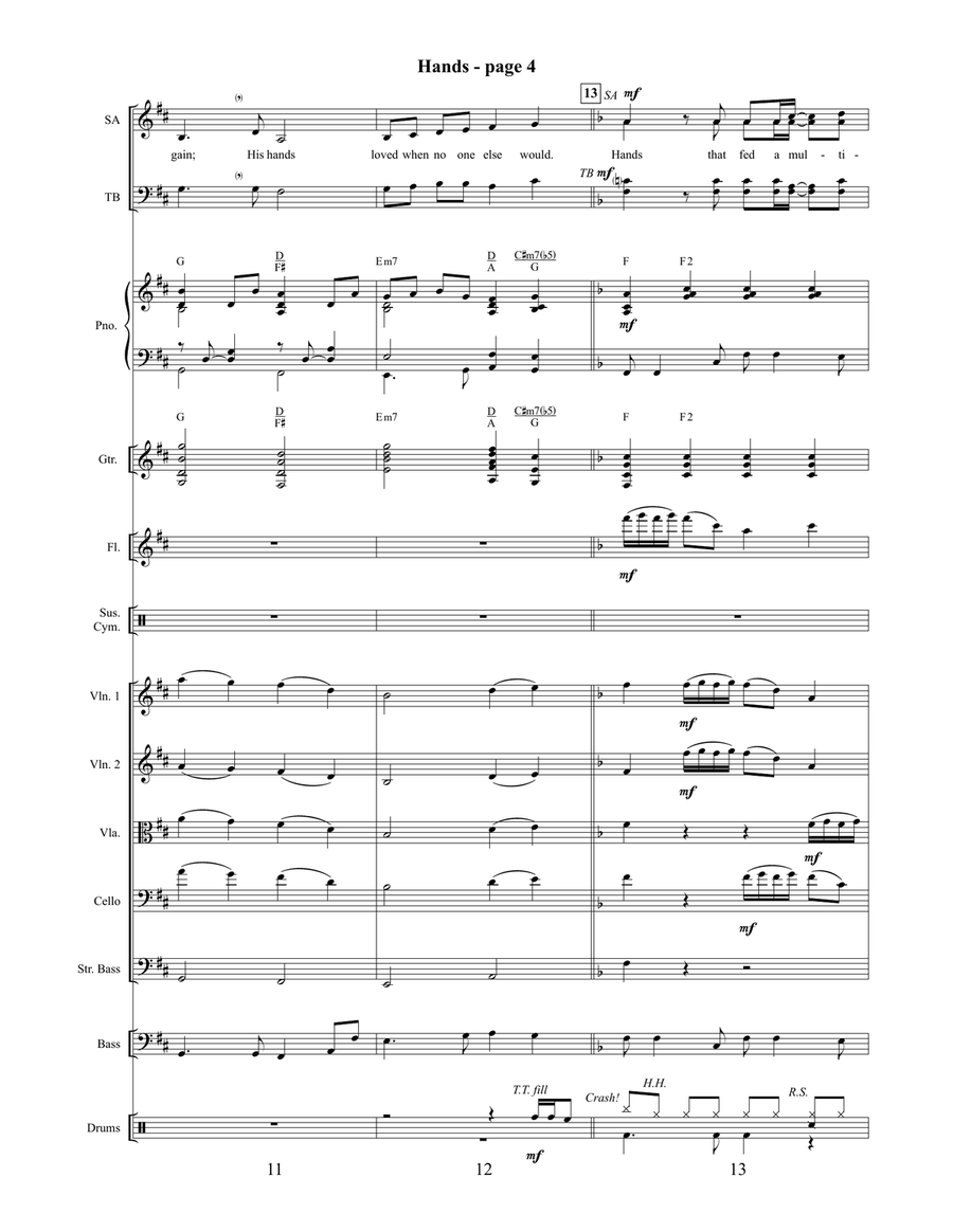 Hands Orchestration 4-Part scores gallery preview page 5