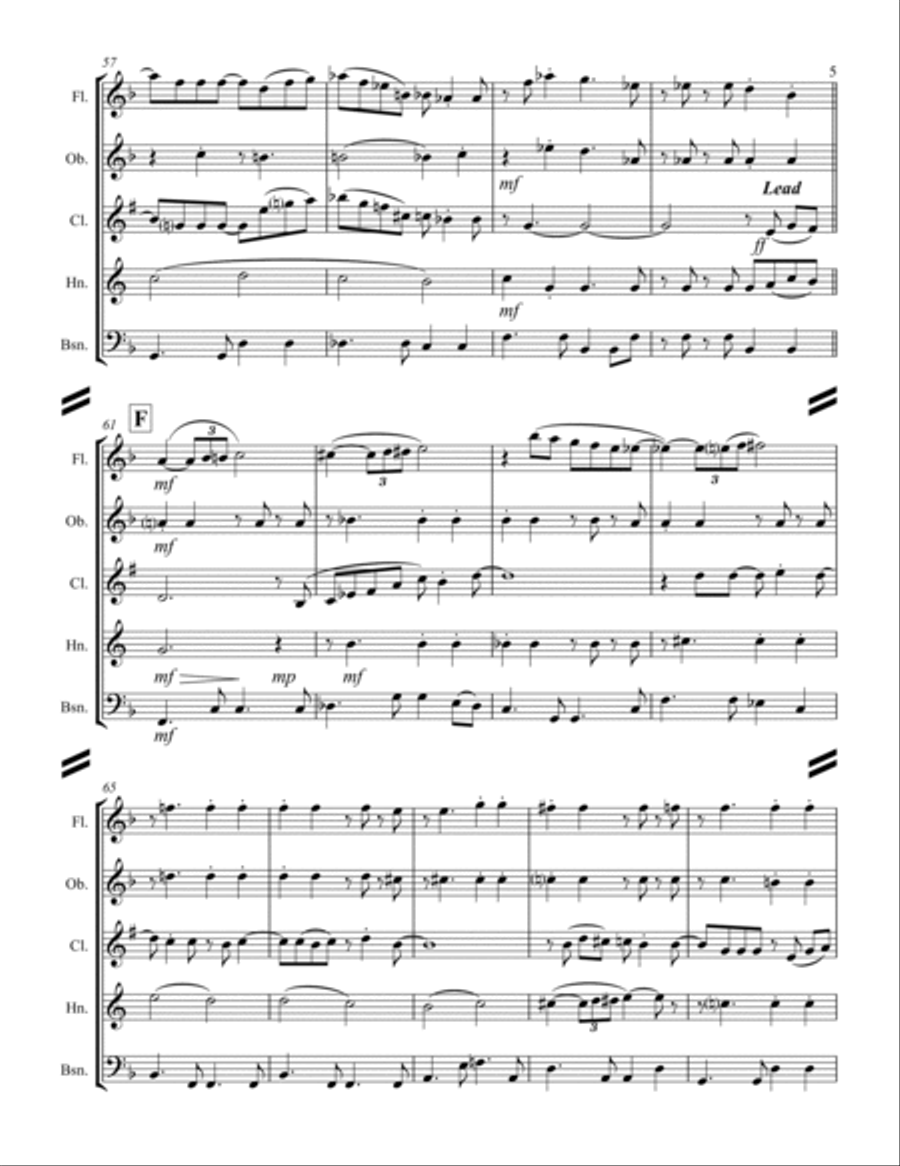 Wave Woodwind Quintet scores gallery preview page 6