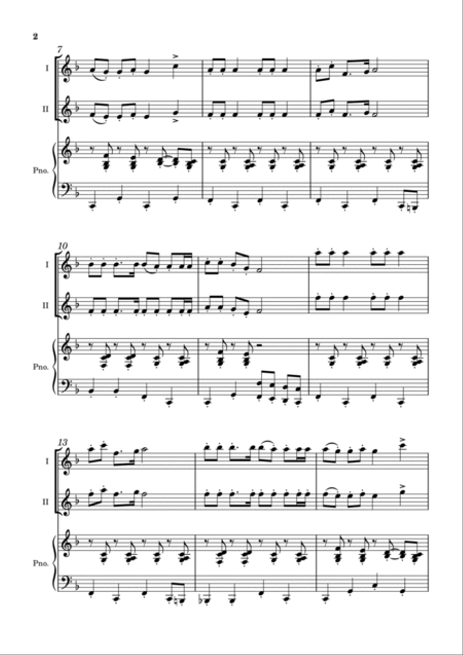 Jingle Tingles! Flute Duet scores gallery preview page 2