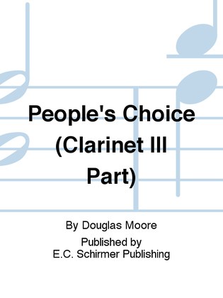 People's Choice (Clarinet III Part)