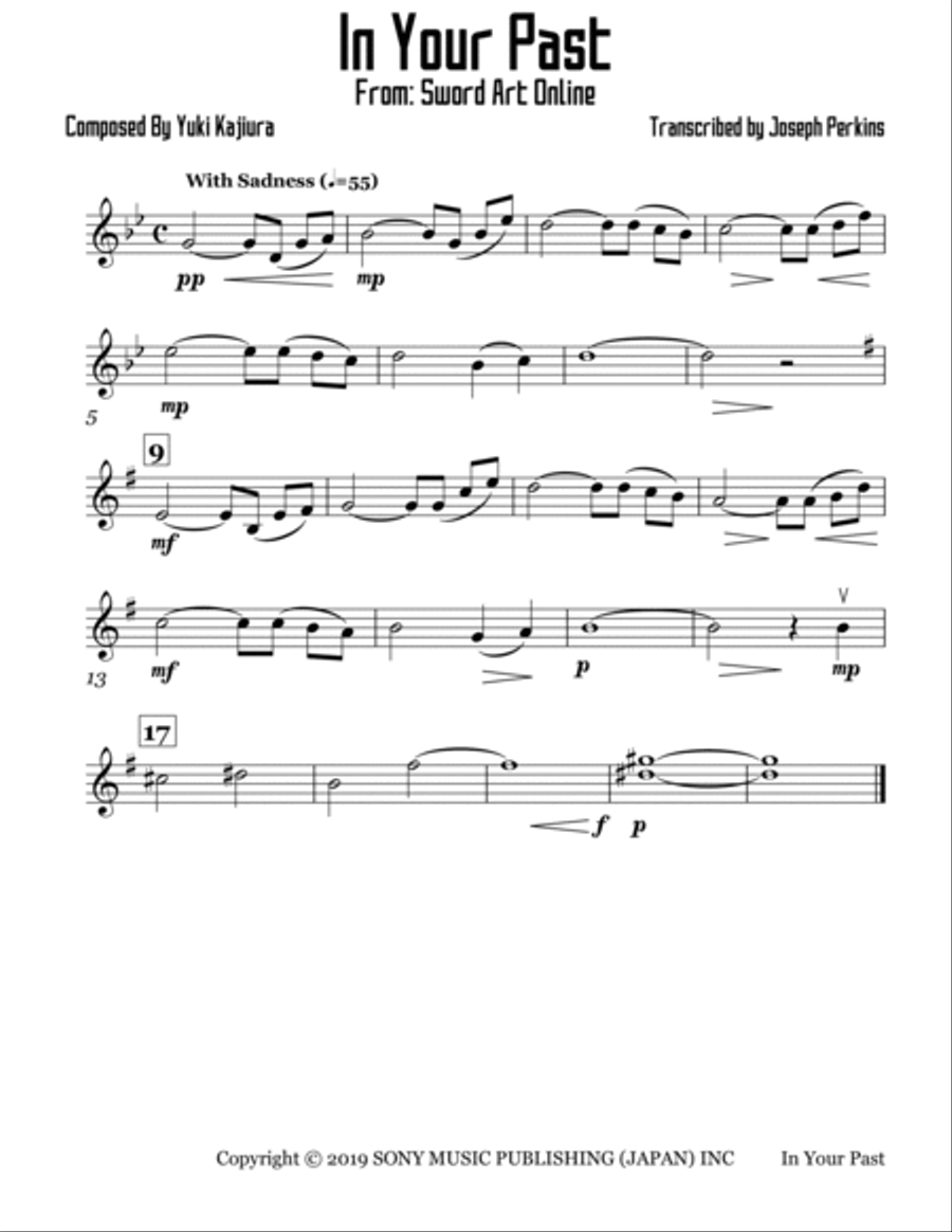 In Your Past String Quartet scores gallery preview page 4