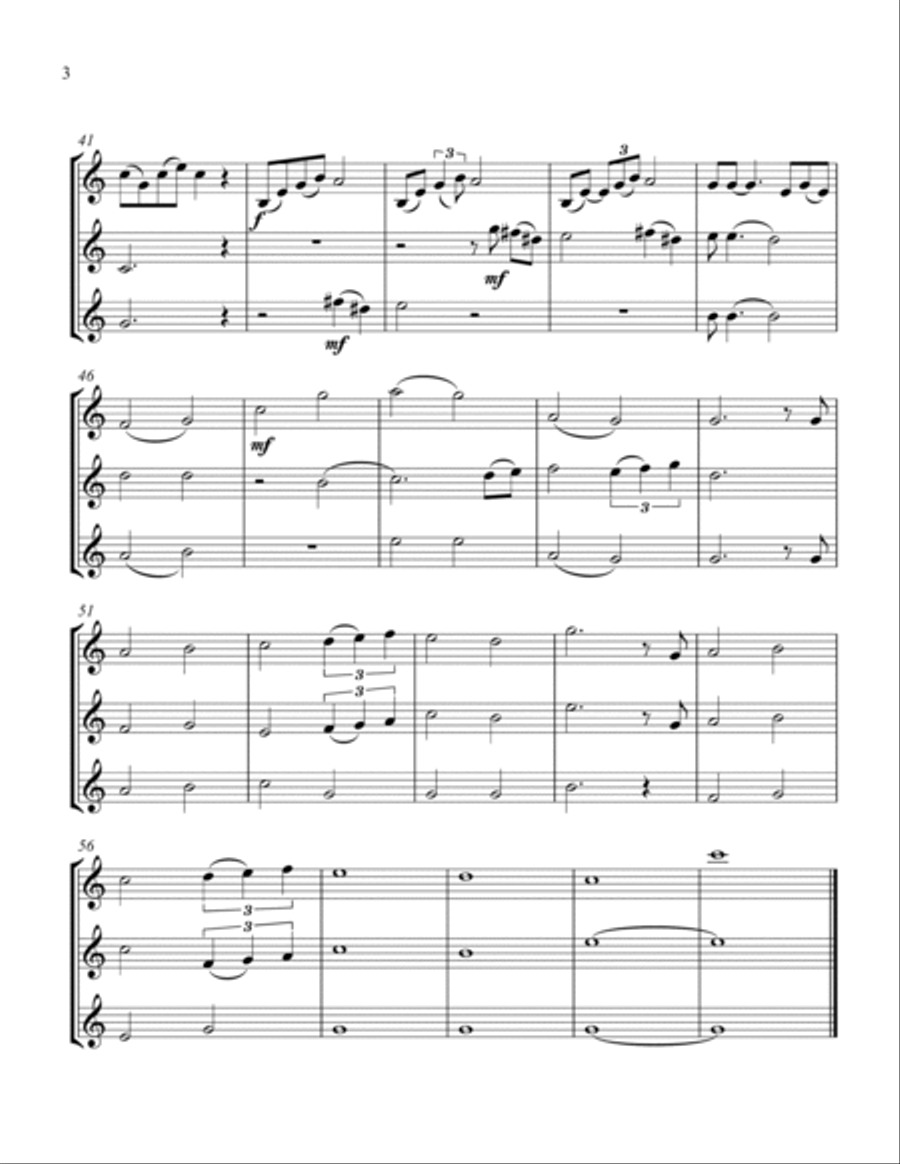 Can't Help Falling In Love String Trio scores gallery preview page 4